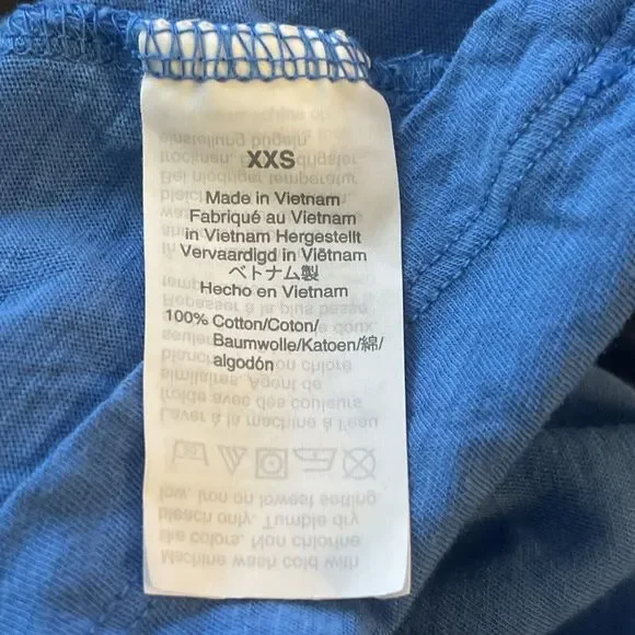 J Crew Womens Blouse Sz XXS Randy Raglan Tee Shirt Baseball Short Sleeve Striped - Picture 9 of 12